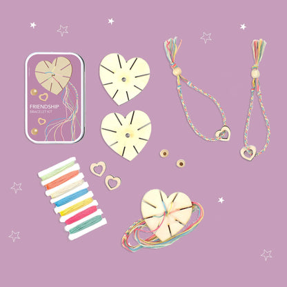 Skapa två vänskapsarmband, kit med presentask