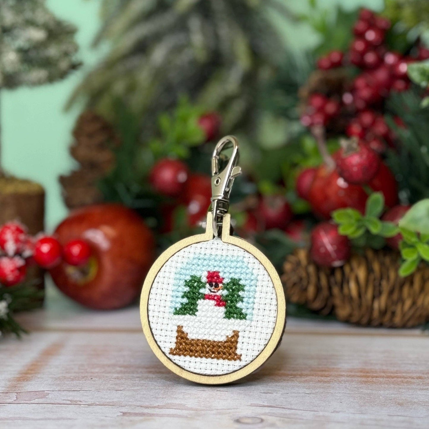 Snowglobe Mini Matchbox Christmas Cross Stitch Kit