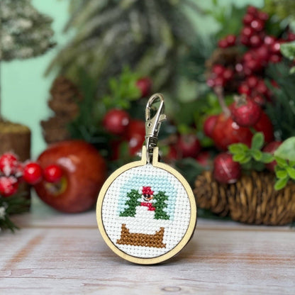 Snowglobe Mini Matchbox Christmas Cross Stitch Kit