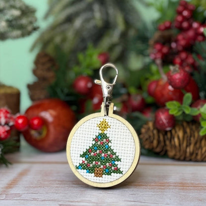 Christmas Tree Mini Matchbox Christmas Cross Stitch Kit