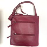 D3802 Double Zipper Bordeaux