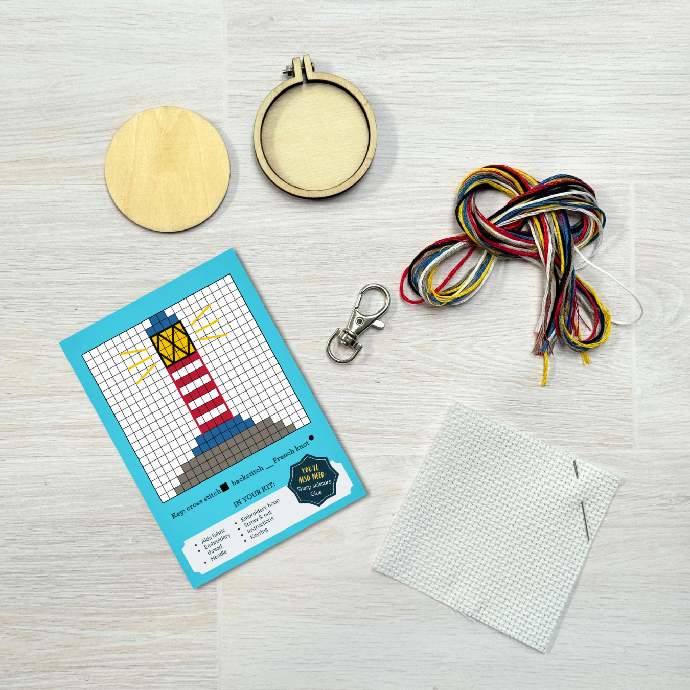 You Light The Way! Mini Matchbox Cross Stitch Kit
