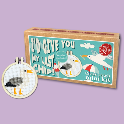 I'd Give You My Last Chip! Mini Matchbox Cross Stitch Kit
