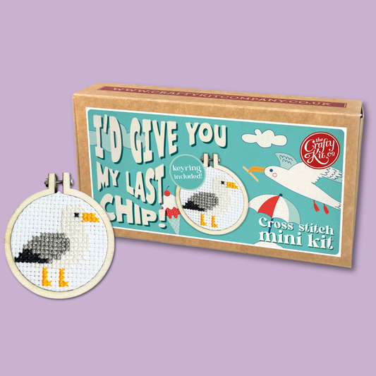 I'd Give You My Last Chip! Mini Matchbox Cross Stitch Kit