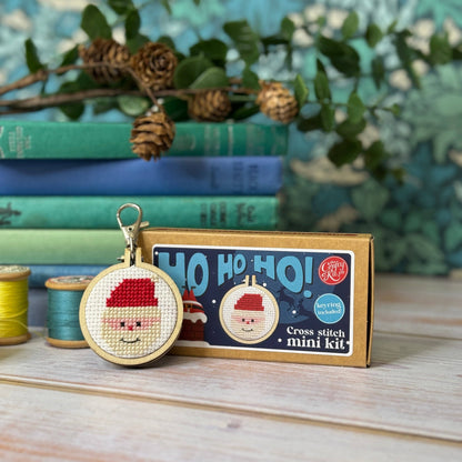 Santa Mini Matchbox Christmas Cross Stitch Kit
