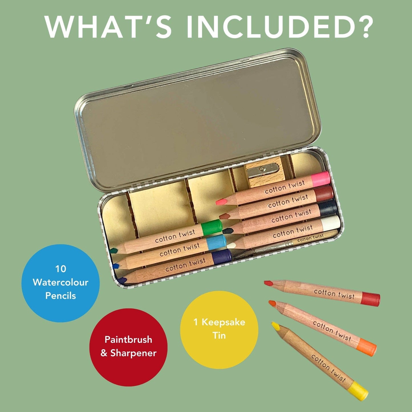 Bright Mix Watercolour Pencils Set