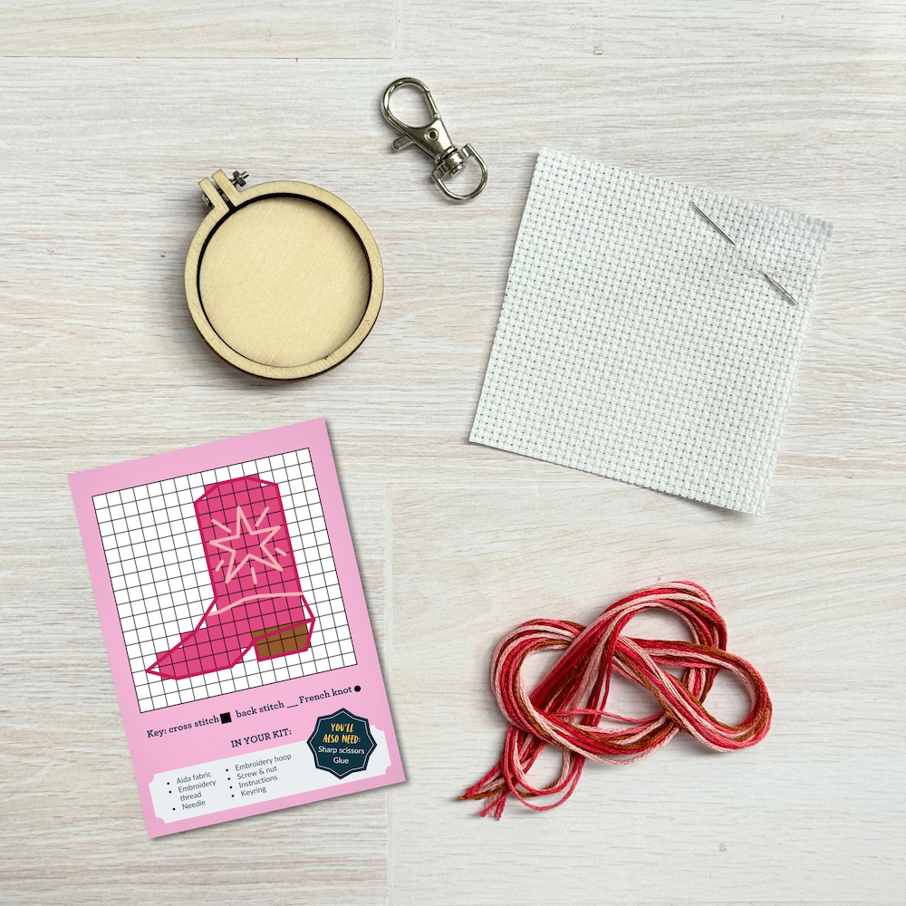 'Giddy Up Gorgeous!' Mini Matchbox Cross Stitch Kit