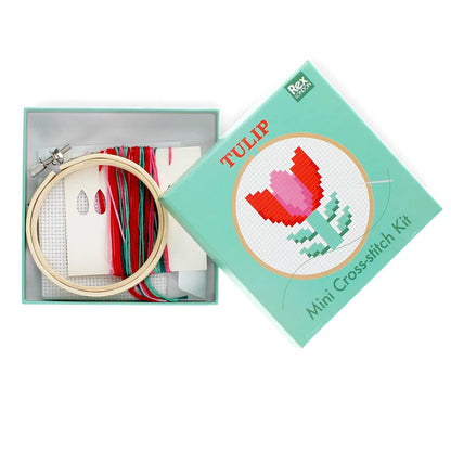 Mini cross-stitch kit - Tulip