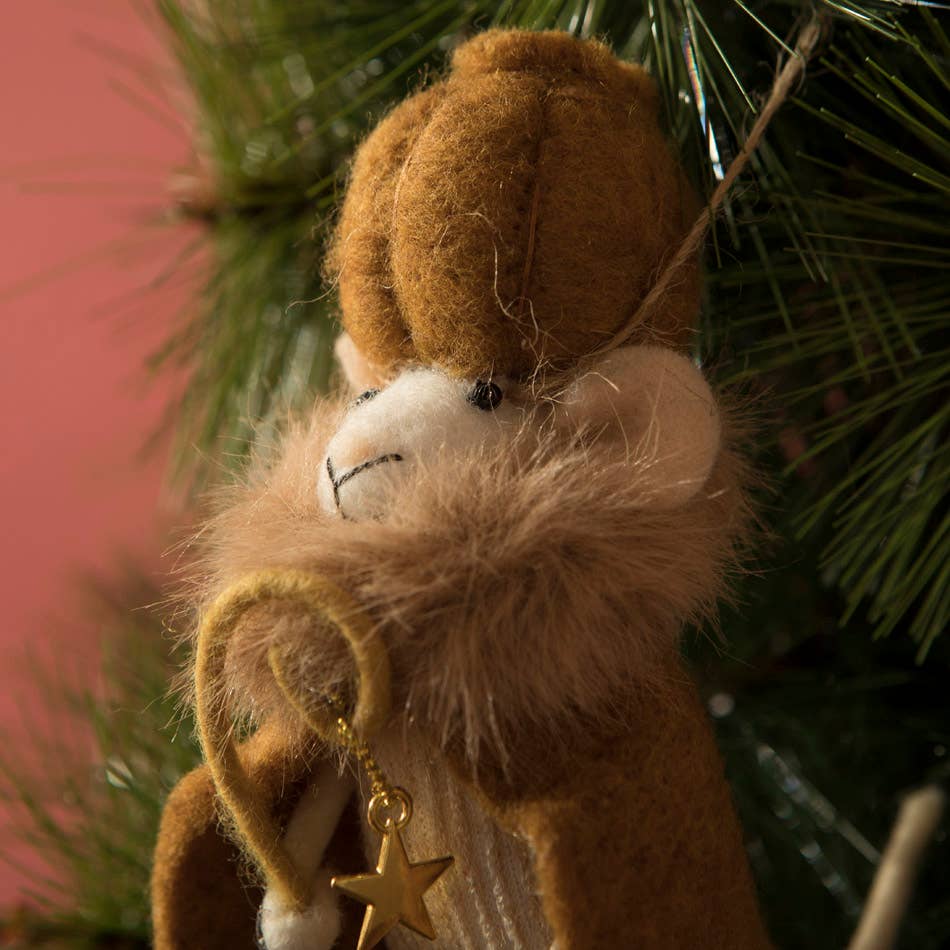 Wise Men Mouse Felt Ornament