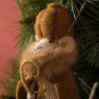 Wise Men Mouse Felt Ornament