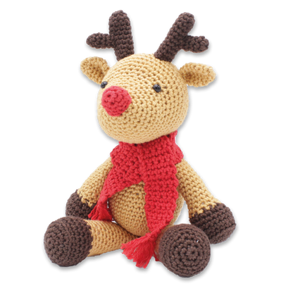 Virk-kit Renen Rudolf - DIY Crochet Kit Rudolf Reindeer