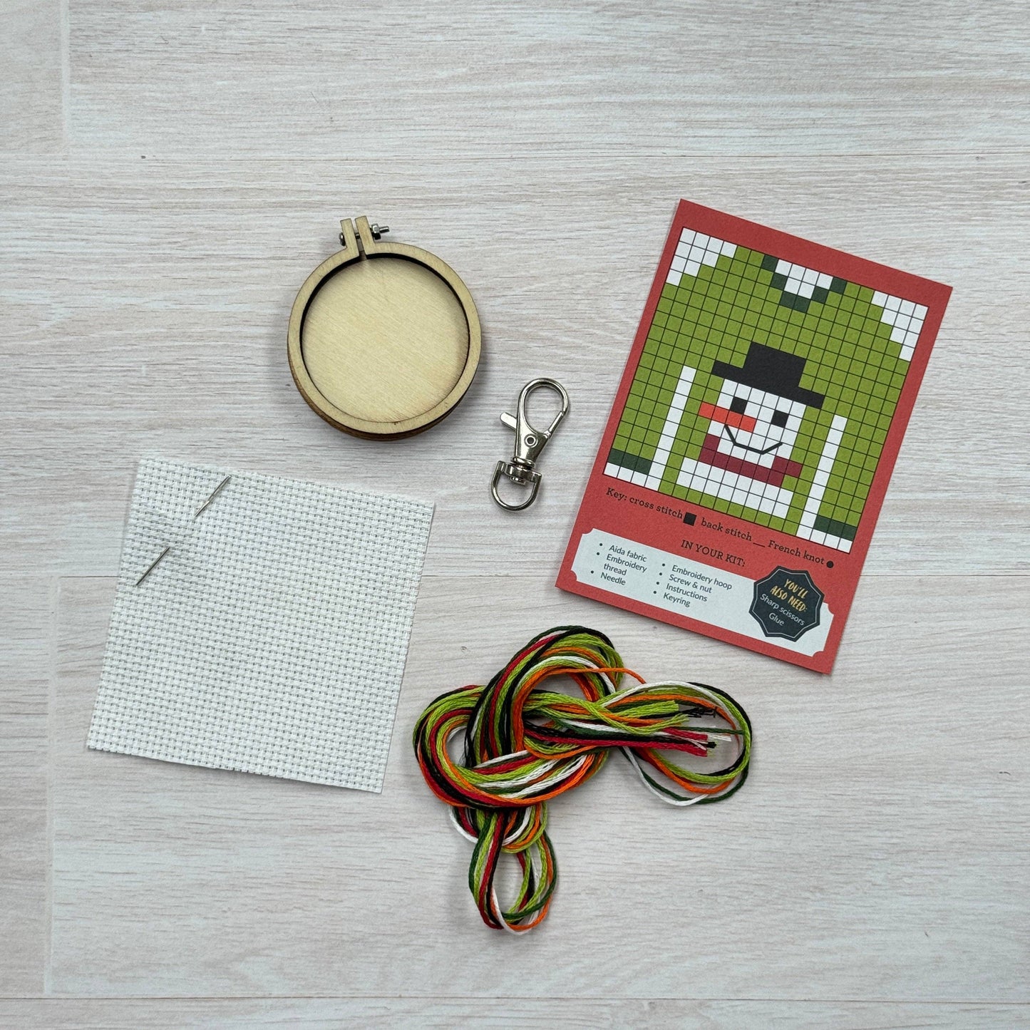 Christmas Jumper Mini Matchbox Christmas Cross Stitch Kit