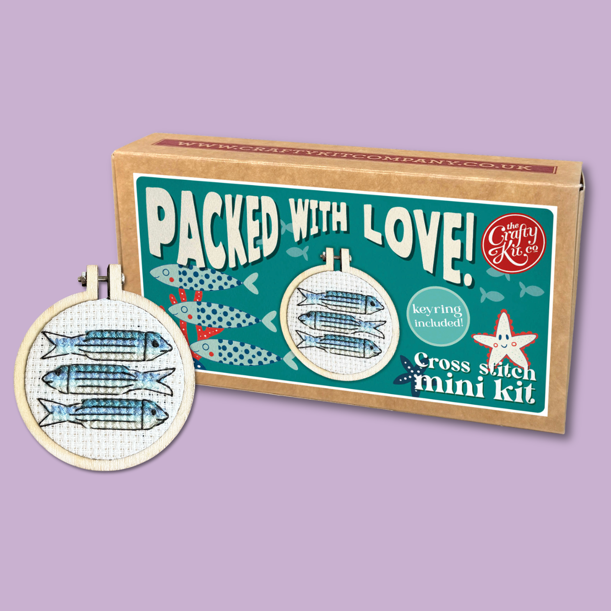 Packed with Love! Mini Matchbox Cross Stitch Kit