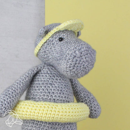 Virk-kit flodhästen Henny - DIY crochet kit Henny Hippo