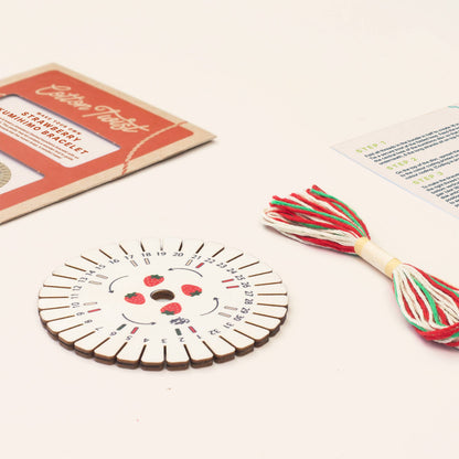 Make Your Own Strawberry Kumihimo Bracelet Kit