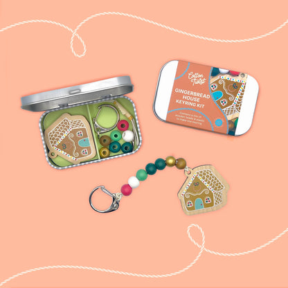 Gingerbread House Keyring Gift Kit