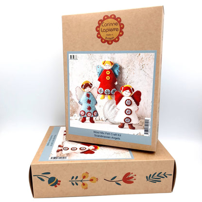 Filtningkit Skandinaviska änglar - Scandinavian Angels  Felt Craft Kit