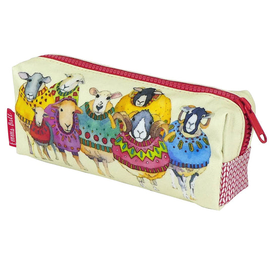 Sheep In Sweaters Pencil Case by Emma Ball