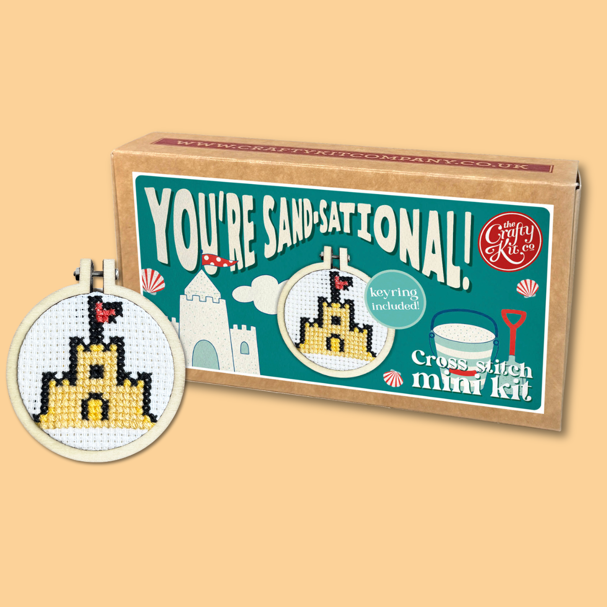 You're Sand-sational! Mini Matchbox Cross Stitch Kit