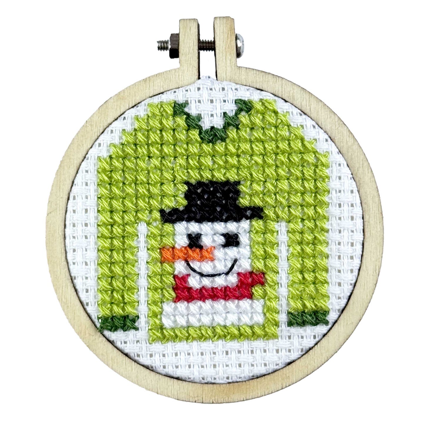 Christmas Jumper Mini Matchbox Christmas Cross Stitch Kit