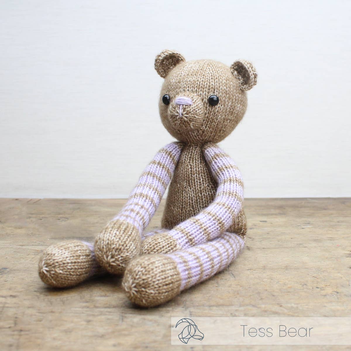 Stick-kit Björnen Tess - DIY Knitting Kit Tess Bear