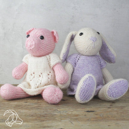 Stick-kit Kaninen Chloe - DIY Knitting Kit Chloe Rabbit