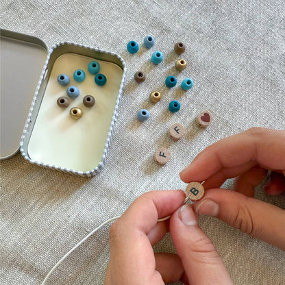 Gör vänskapsarmband med pärlor BFF, kit med presentask