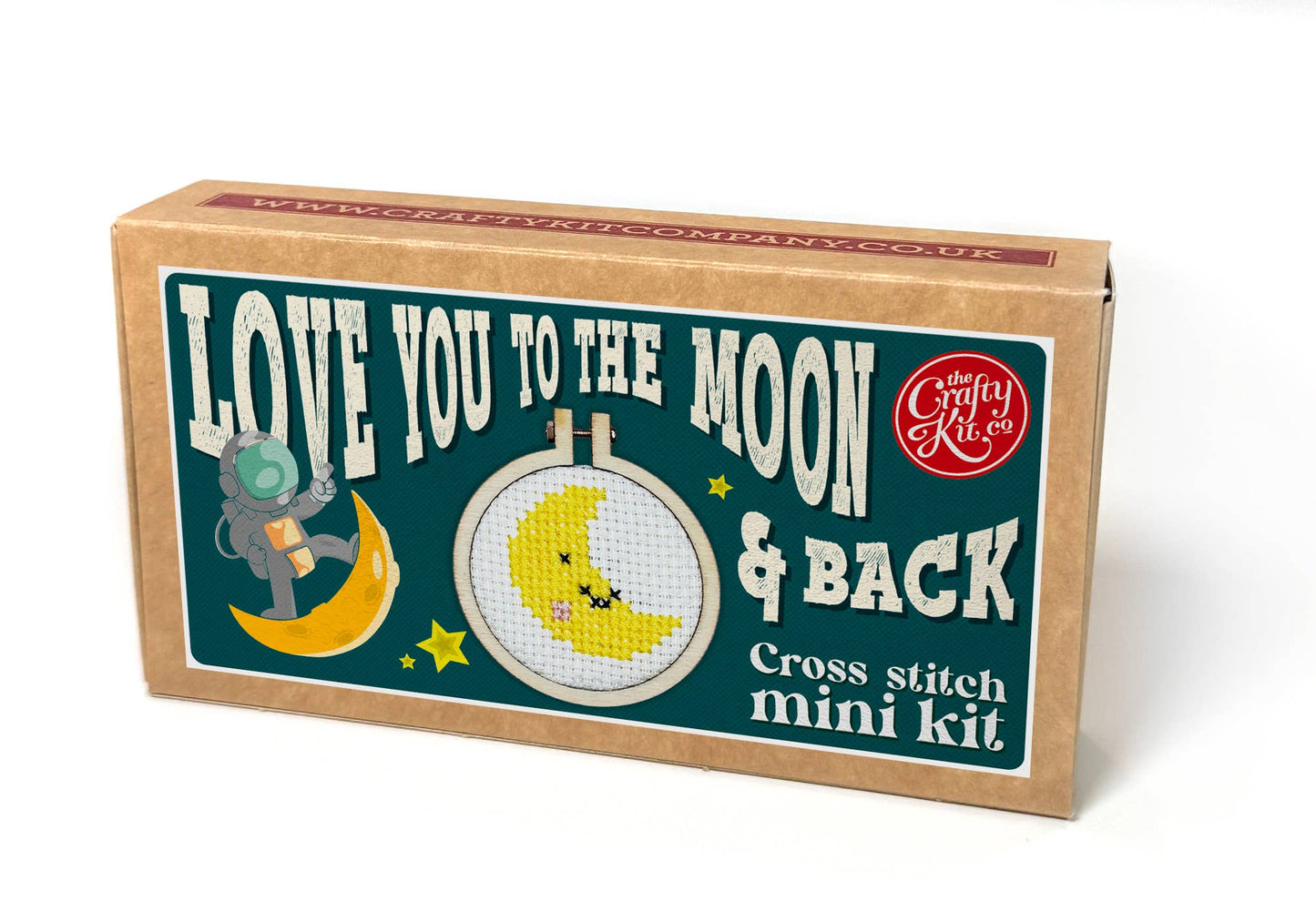 "Love You to the Moon and Back" Mini Matchbox broderikit