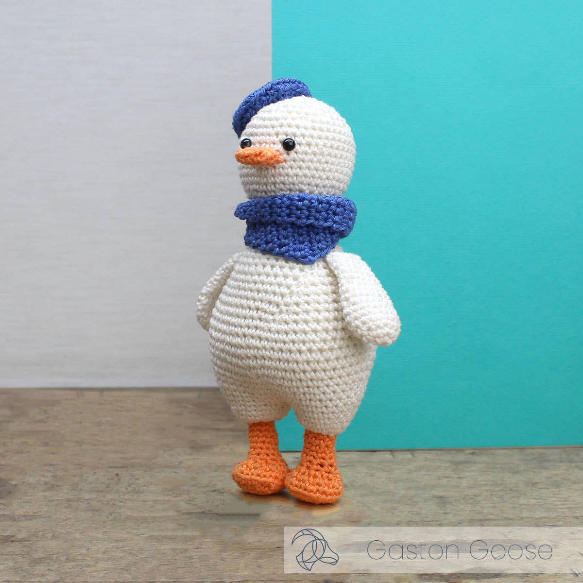 Virk-kit Gåsen Gaston - DIY Crochet Kit Gaston Goose