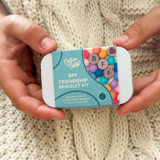 Gör vänskapsarmband med pärlor BFF, kit med presentask