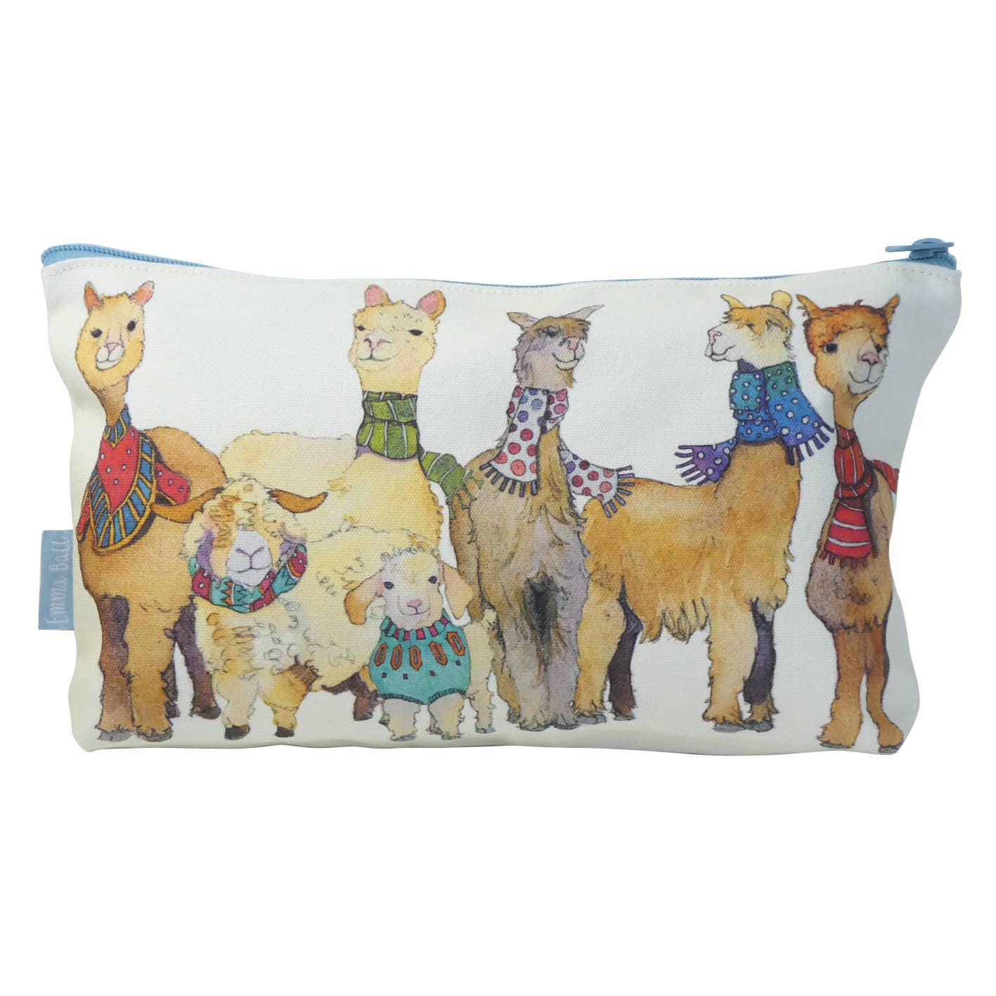 Alpacas & Friends Zipped Pouch