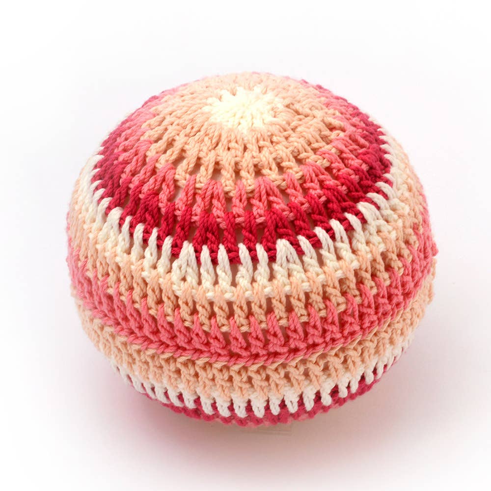 Crochet rattle ball for baby (färdigvirkad)