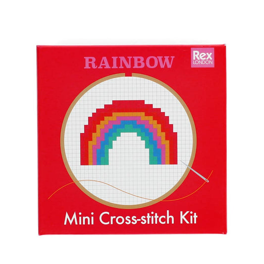 Mini cross-stitch kit - Rainbow