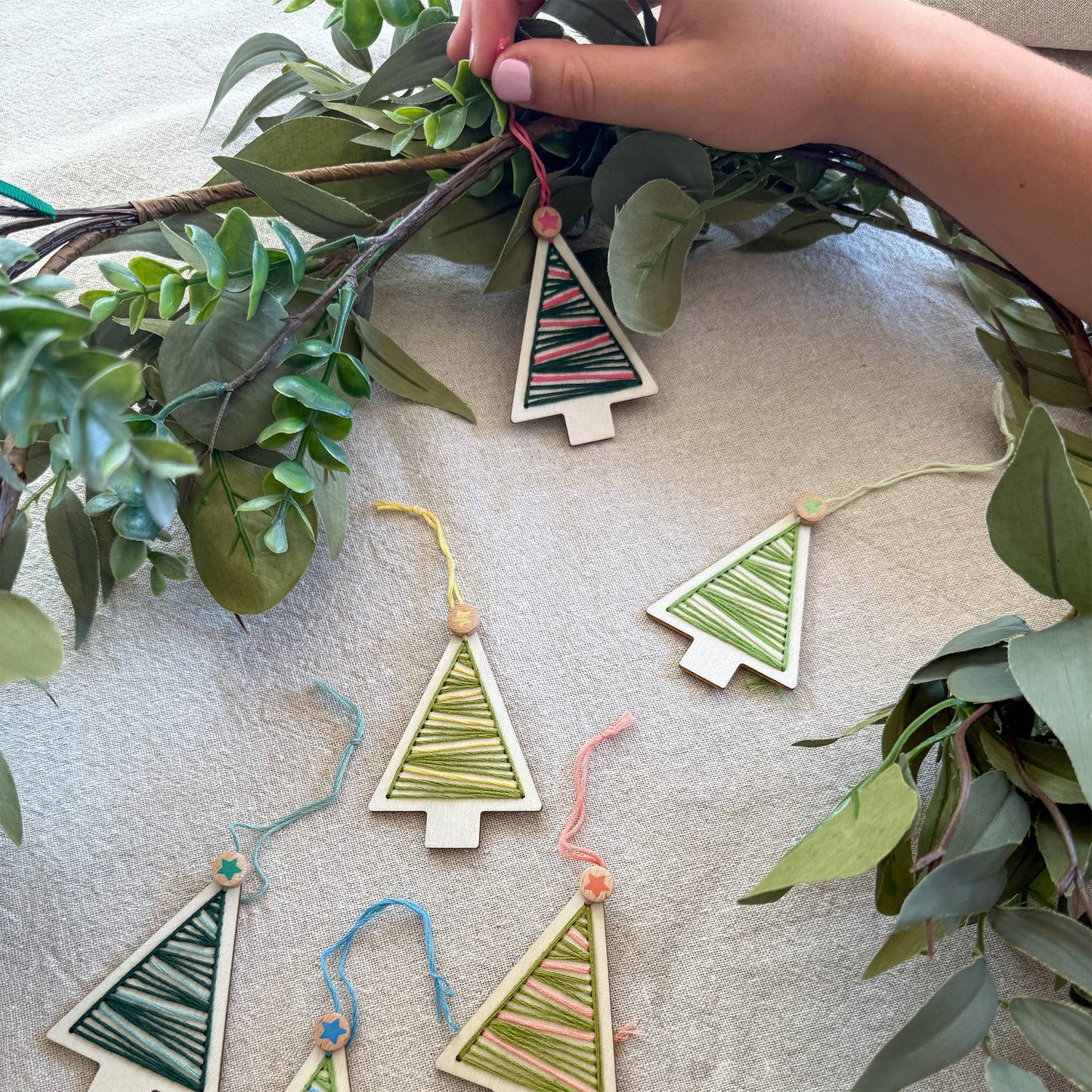 Stitched Christmas Tree Decoration Kit