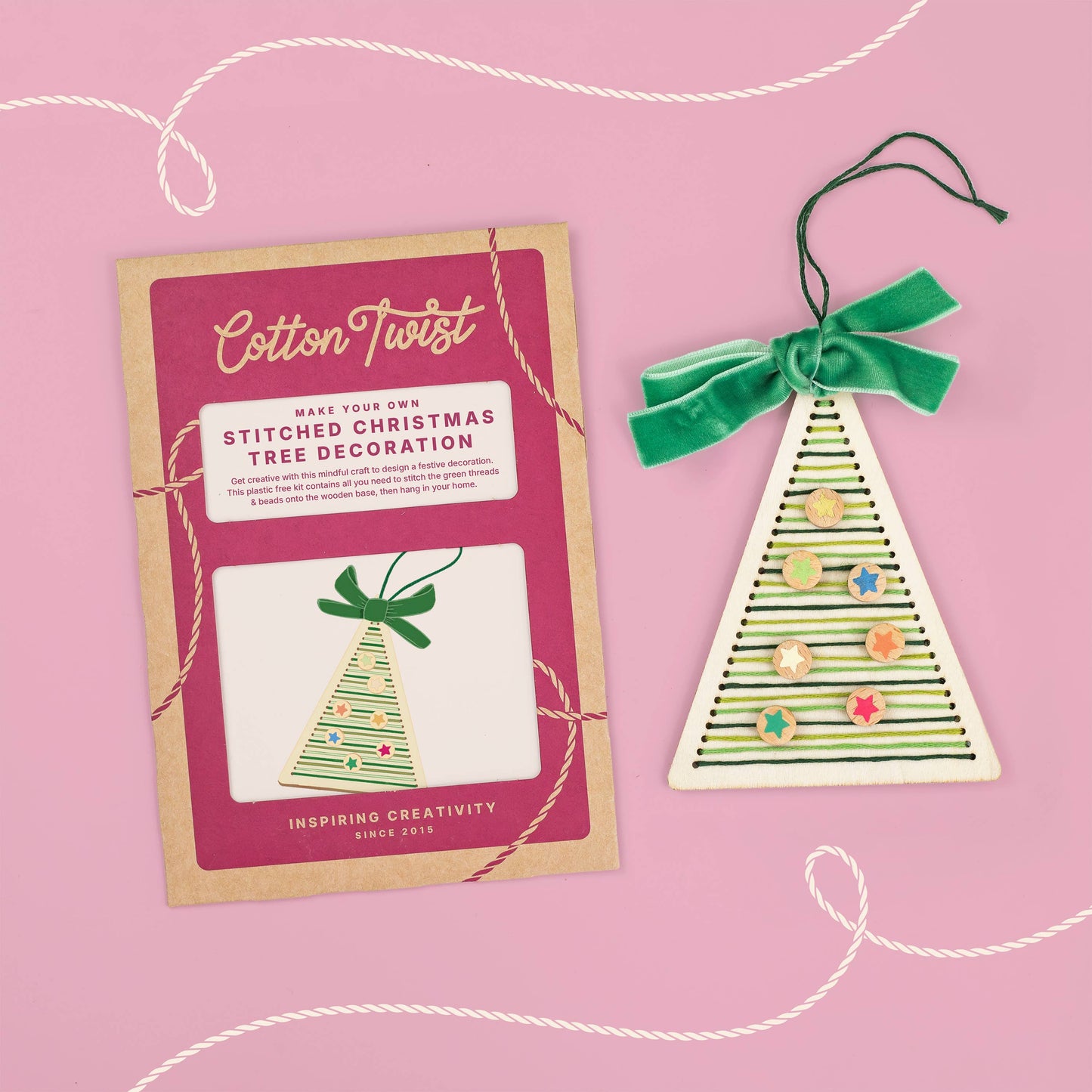 Make Your Own Stitched Christmas Tree Decoration