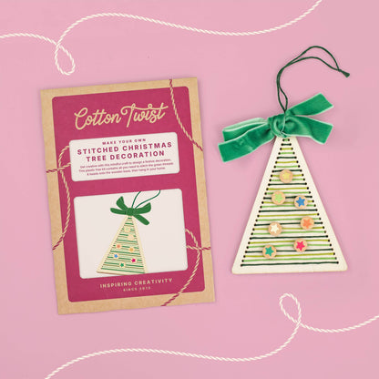 Make Your Own Stitched Christmas Tree Decoration