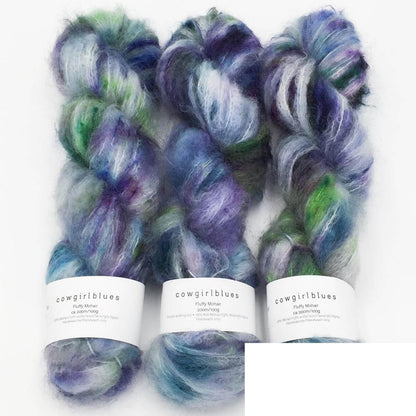 Fluffy Mohair gradient, Cowgirl blues 
