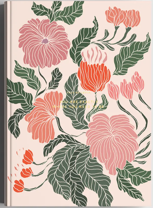 Cozy Flower Notebook - Peace Lily