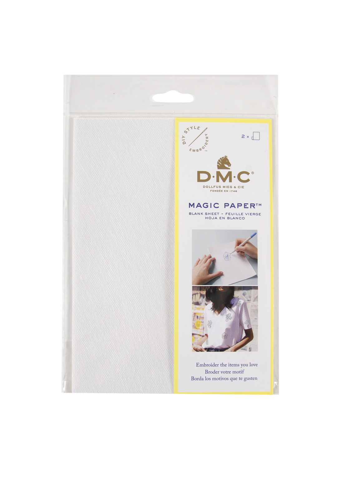 Vattenlösligt papper Magic Paper Blank Sheet