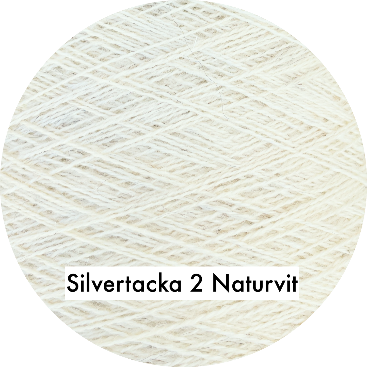 Silvertacka 2-trådigt svensk 100% ull från Gotland