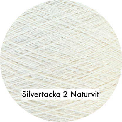 Silvertacka 2-trådigt svensk 100% ull från Gotland