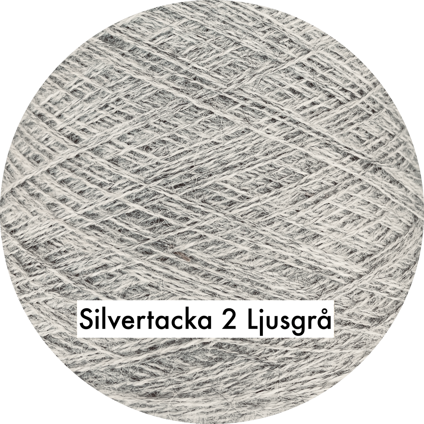 Silvertacka 2-trådigt svensk 100% ull från Gotland