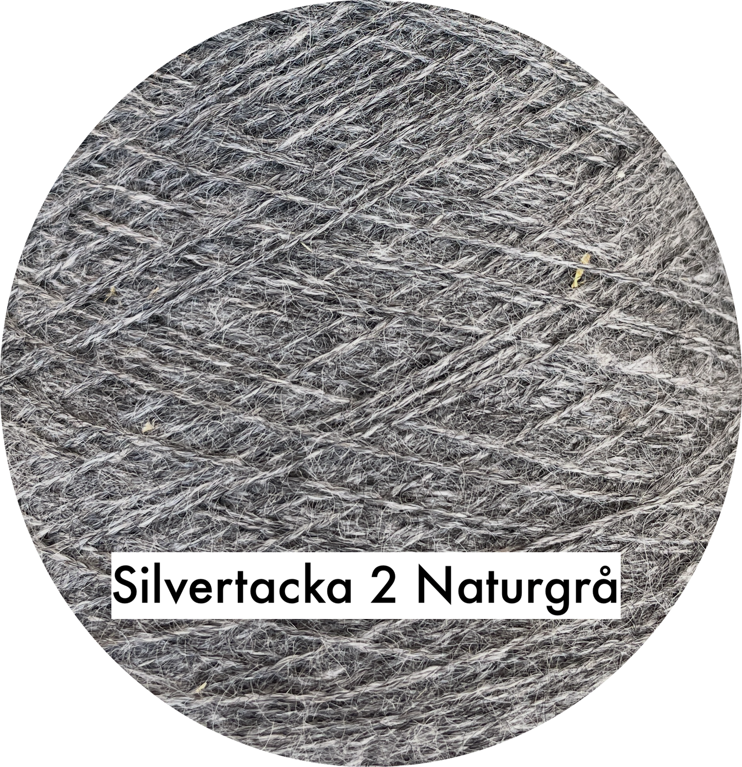 Silvertacka 2-trådigt svensk 100% ull från Gotland