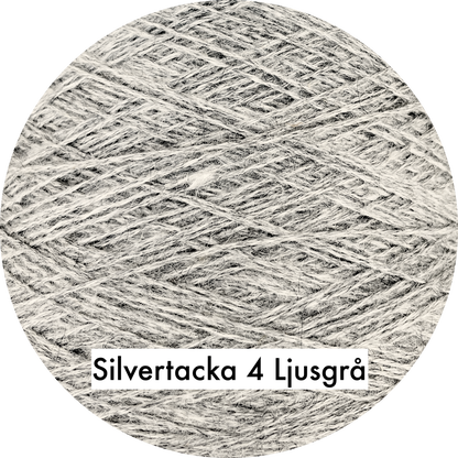 Silvertacka 4-trådigt svensk 100% ull från Gotland