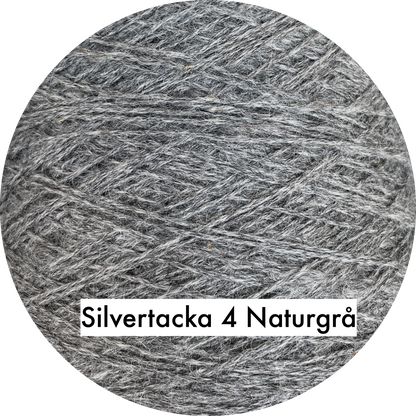 Silvertacka 4-trådigt svensk 100% ull från Gotland