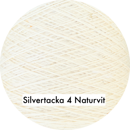 Silvertacka 4-trådigt svensk 100% ull från Gotland