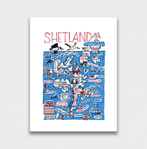 Art Print Shetland and The Outer Hebrides