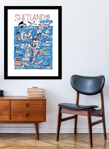 Art Print Shetland and The Outer Hebrides